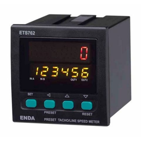 ENDA ETS762 230VAC 72X72MM DİJİTAL DEVİR/HIZ ÖLÇÜM CİHAZI (TAKOMETRE)