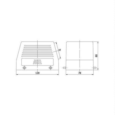 METE ENERJİ 48X16A. ÇOKLU UZATMA PRİZ YANDAN GİRİŞLİ 403063