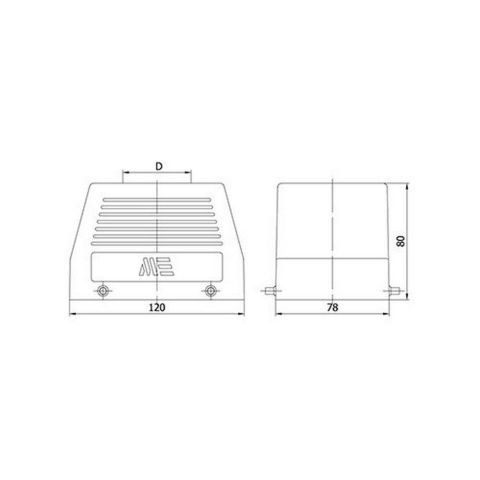 METE ENERJİ 48X16A. ÇOKLU UZATMA FİŞ ÜSTTEN GİRİŞLİ 403064