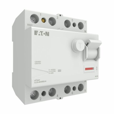 EATON CLC6-40/4/003-A Artık Akım Devre Kesiciler (A tipi) 4x40A, 6kA, 30mA