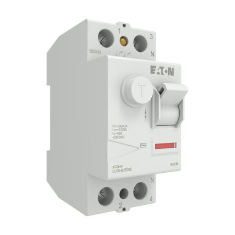 EATON CLC6-40/2/003 Artık Akım Devre Kesiciler (AC tipi) 2x40A, 6kA, 30mA-EATON