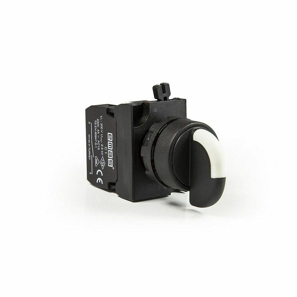 EMAS CP101S30 C PLASTİK ÇİFT START SEÇİCİ(2-0-1) DÖNÜŞLÜ