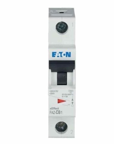 EATON FAZ-C8/1 MİNYATÜR DEVRE KESİCİ - 10KA - C EĞRİSİ - 1X8A