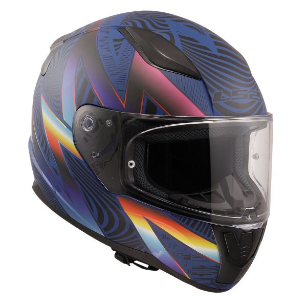 LS2 RAPID 2 OPTIK MAT MAVİ-MOR KAPALI KASK