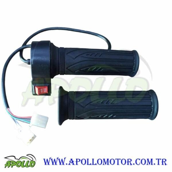 ELEKTRİKLİ MOTOR GAZ KOLU VİTESLİ MODEL (1-2-3) KADEMELİ 6 KABLO