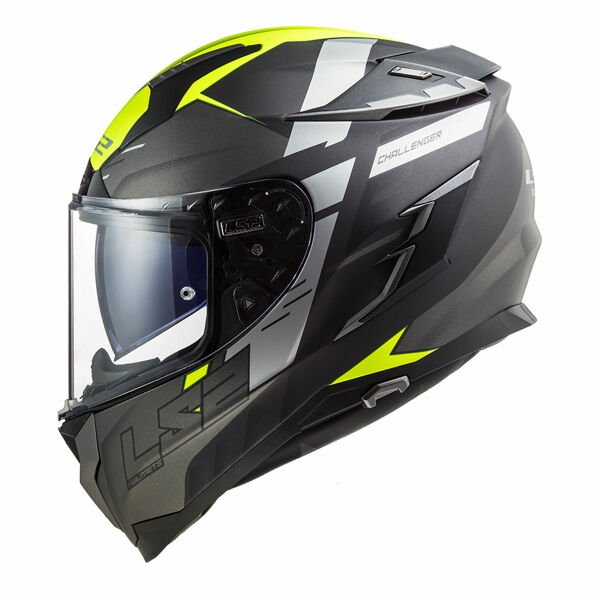 LS2 CHALLENGER ALLERT MAT TITANIUM KAPALI KASK