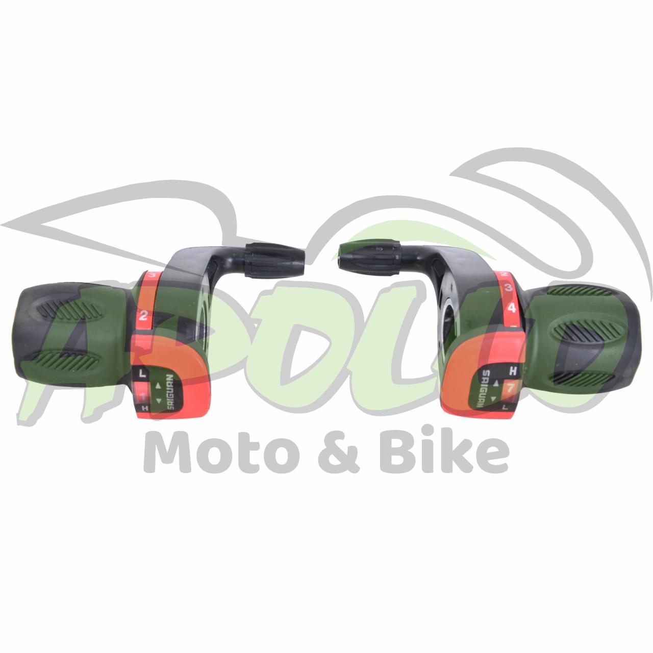 GRIP SHIFT VİTES KOLU 7 ' Lİ  - KIRMIZI - SAIGUAN KABLOLAR DAHİL