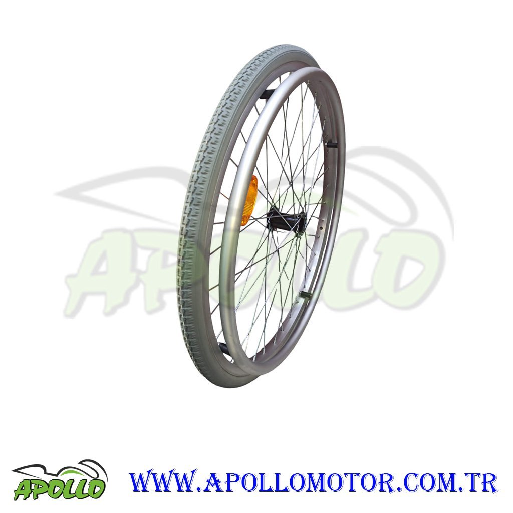 24 x 1 3/8 JANTLI DOLGU LASTİK KOMPLE GRİ RENK