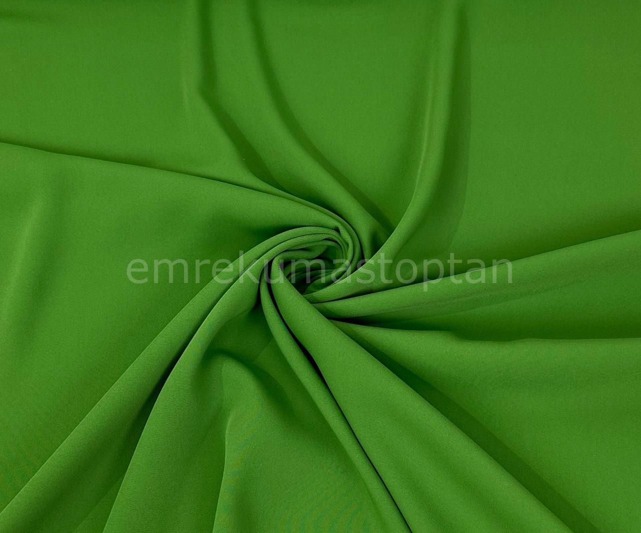 Light Green Solid Crepe Fabric