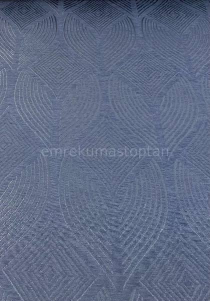 INDIGO GEOMETRIC PATTERN CHHENILLE PIQUE