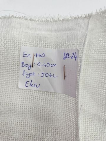 Ekru Simsiz Linen Kumaş