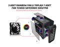 Everest Metafor K700 Rainbow Fan USB 3.0 Oyuncu Kasası
