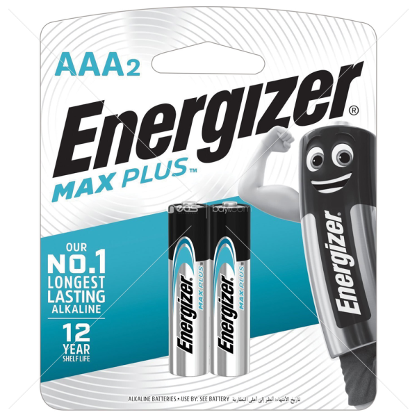 Energizer Max Plus Alkaline AAA BP2 Pil (1PCS)