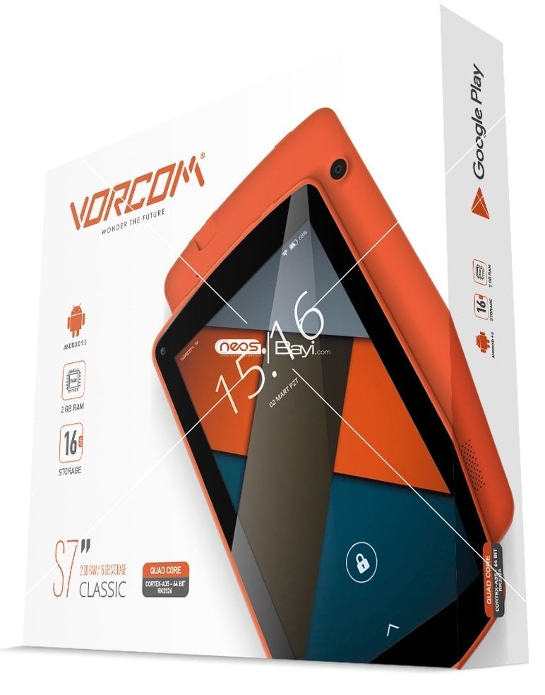 Vorcom S7 Classic 2 GB 16 GB 7'' Tablet