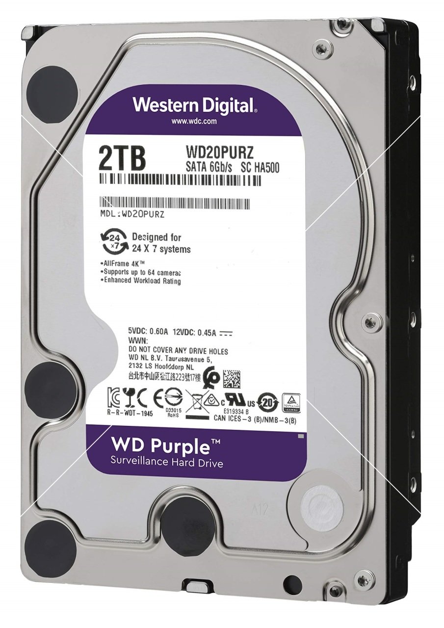Western Digital Purple 2TB WD20PURX Sabit Disk