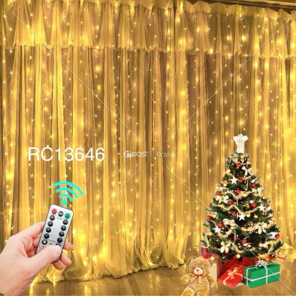 RC13646 LED Noel Işık Asılı Çelenk Işık Perdesi Işık Navidad 2024 Noel Dekorasyon