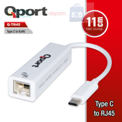 Qport Type-C to RJ-45 Q-TR45 USB Çevirici