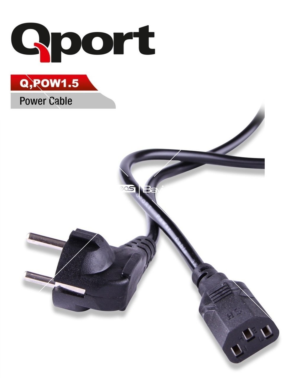 Qport POW1.5 1.5 M PC Güç Kablosu