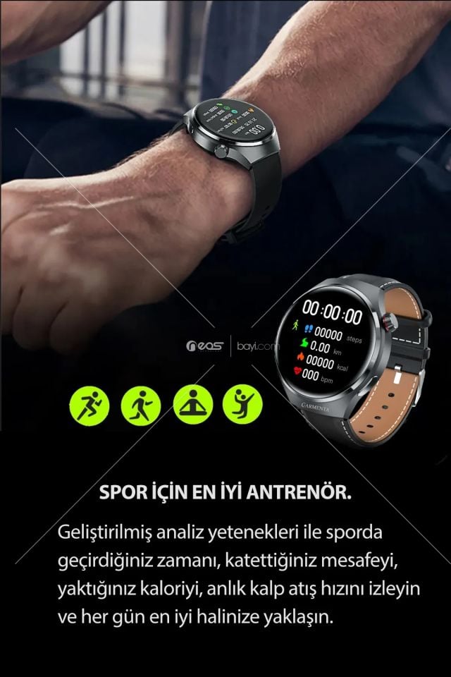 GTT 5 Pro 120 HZ Amoled Ekranlı Arama Yapan Akıllı Saat 2024-EKG,Spor Takibi,Ios-Android Akıllı Saat COPY