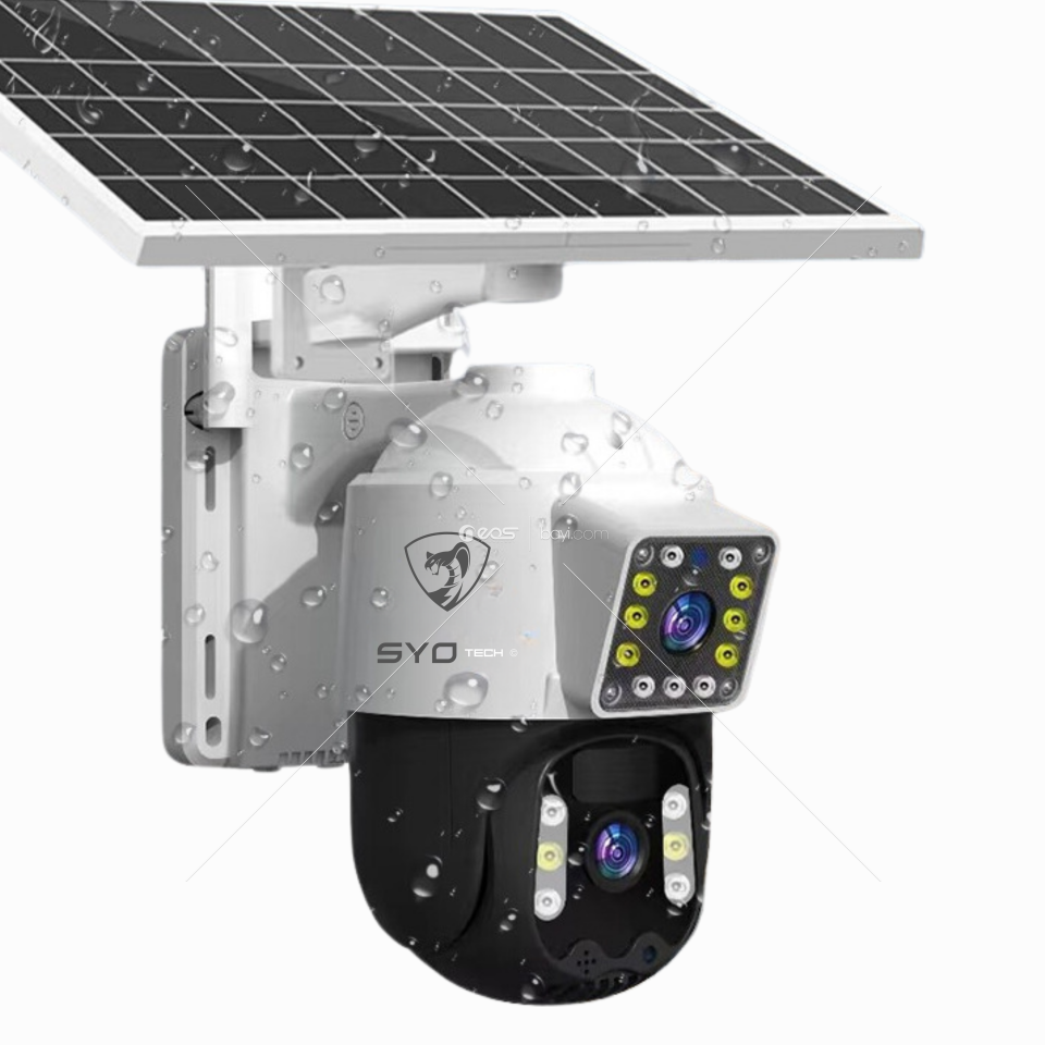 YOLDA ! Syotech CSY-04 4G LTE Simkart Destekli Güneş Enerjisi Panel 3+3 MP Kamera