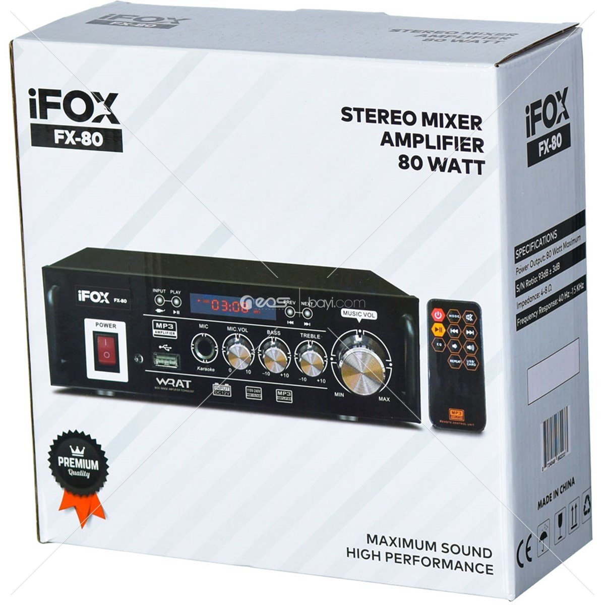 iFOX FX-80 80WATT Streo Mıxer