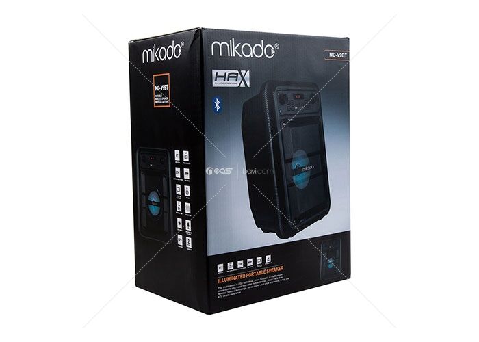 Mikado MD-V9BT 9W 1200mAh Siyah BT+USB+AUX+TF+TWS+EQ+ECHO Taşınabilir Speaker