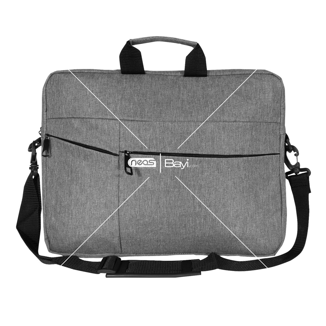 Briefcase Notebook Bag 15.6 Koruma Pad/Ekstra Gray