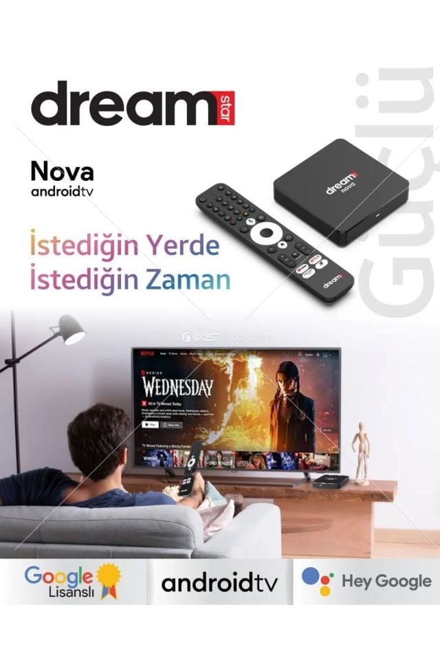 Dreamstar Nova 4K Lisanslı Android TV Box