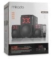 Mikado MD-1512 2+1 10W+5W*2 Siyah Usb+SD+Fm Destekli Multimedia Bluetooth Speaker