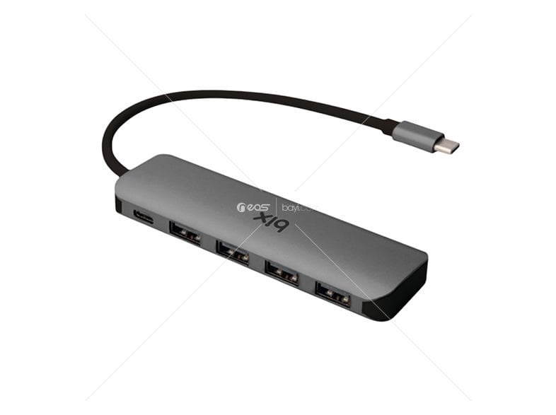 Bix BX07HB USB-C™ x4 USB 3.0 Port Ve 1X USB-C (PD)Şarj Portu