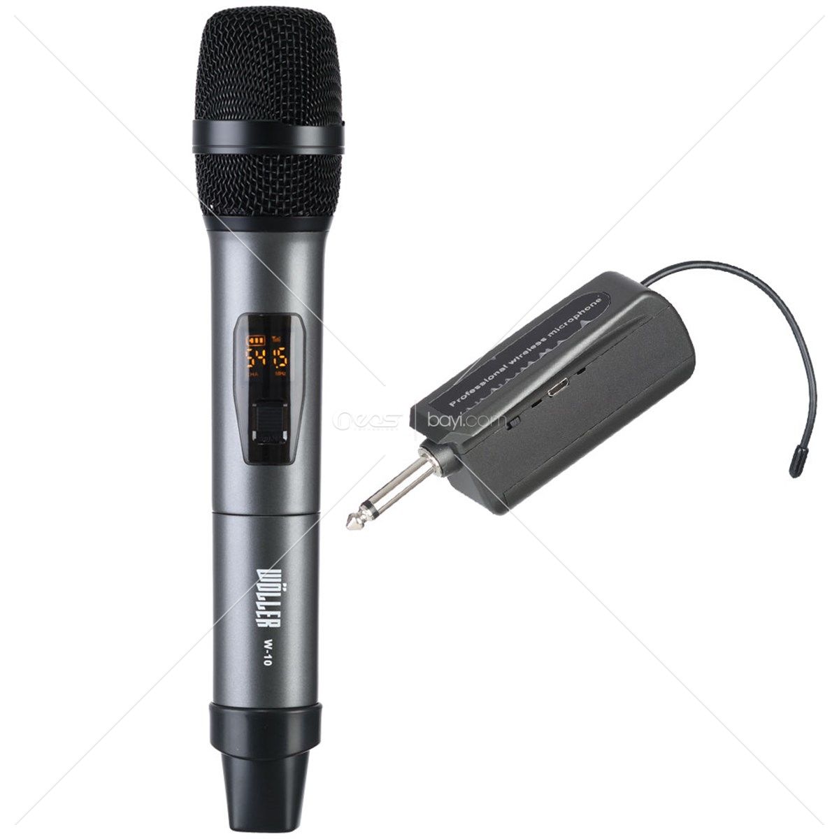 WÖLLER UHF Tek El Şarjlı Kablosuz Mikrofon W-10 E