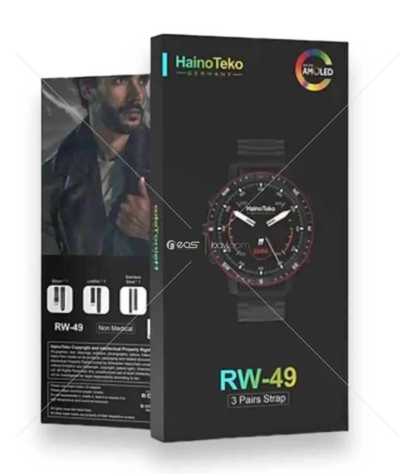 Haino teko RW49 3 Kayışlı Akıllı Saat Gümüş