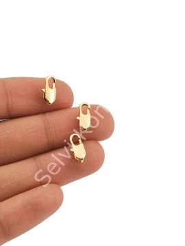 Altın Kaplama Kuyum Kilit Küçük Boy 5x12 mm