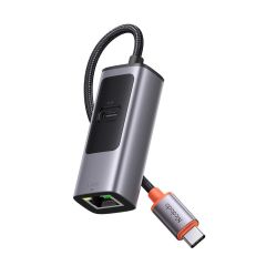 HU-0680 2 in 1 100W PD + LAN Port USB Type C Çoklayıcı Adaptör