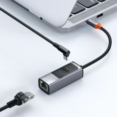 HU-0680 2 in 1 100W PD + LAN Port USB Type C Çoklayıcı Adaptör