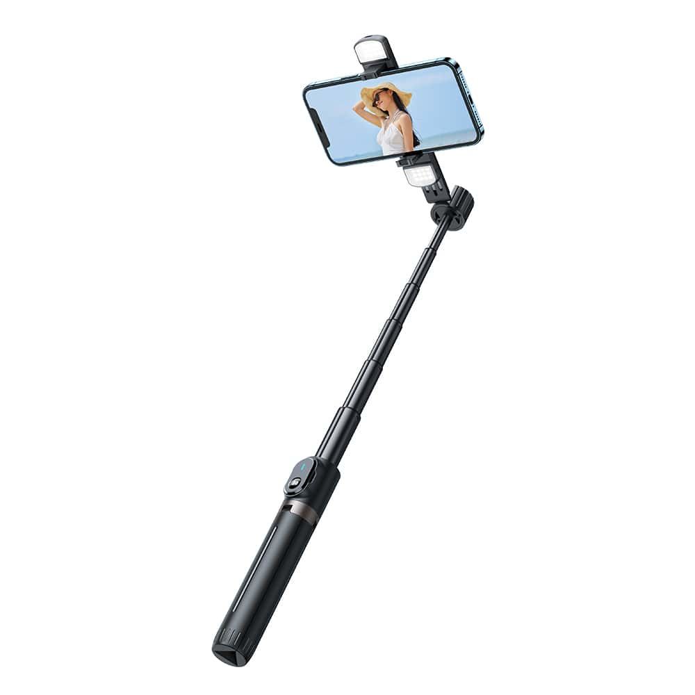 SS-1771 - Bluetooth Destekli Çift Işıklı Uzaktan Kumandalı Selfie Çubuğu