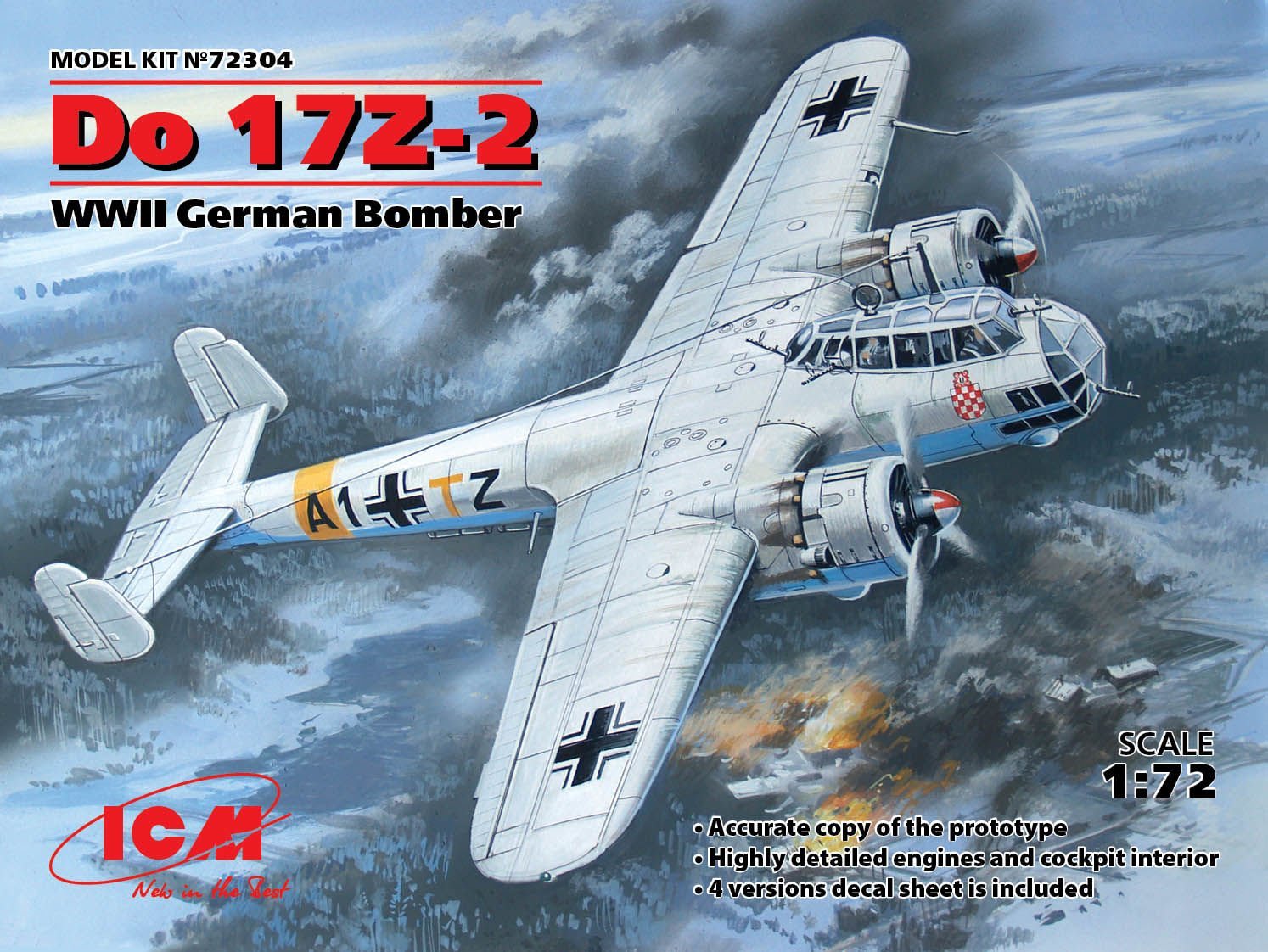 1/72  Do 17Z-2 WWII German Bomber