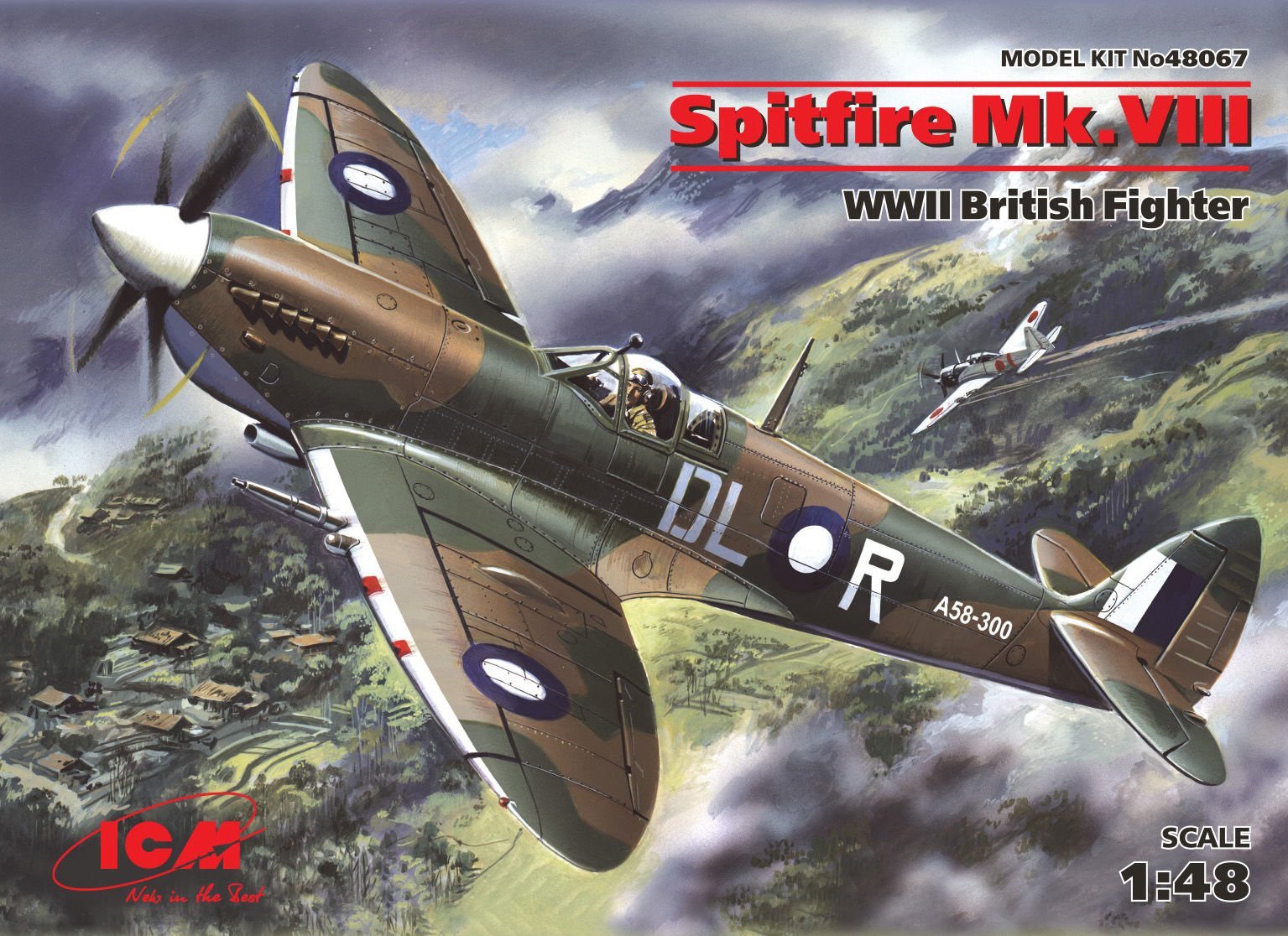 1/48 Spitfire Mk.VIII WWII British Fighter