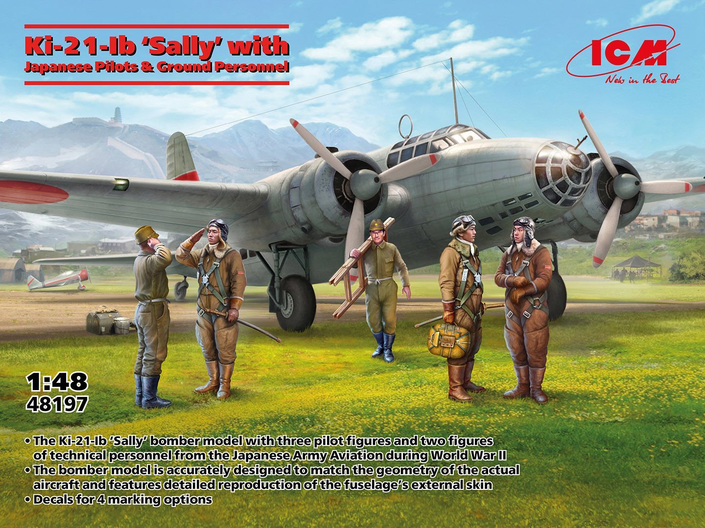 1/48 Ki-21-Ib ‘Sally’ with Japanese Pilots and Ground Personnel