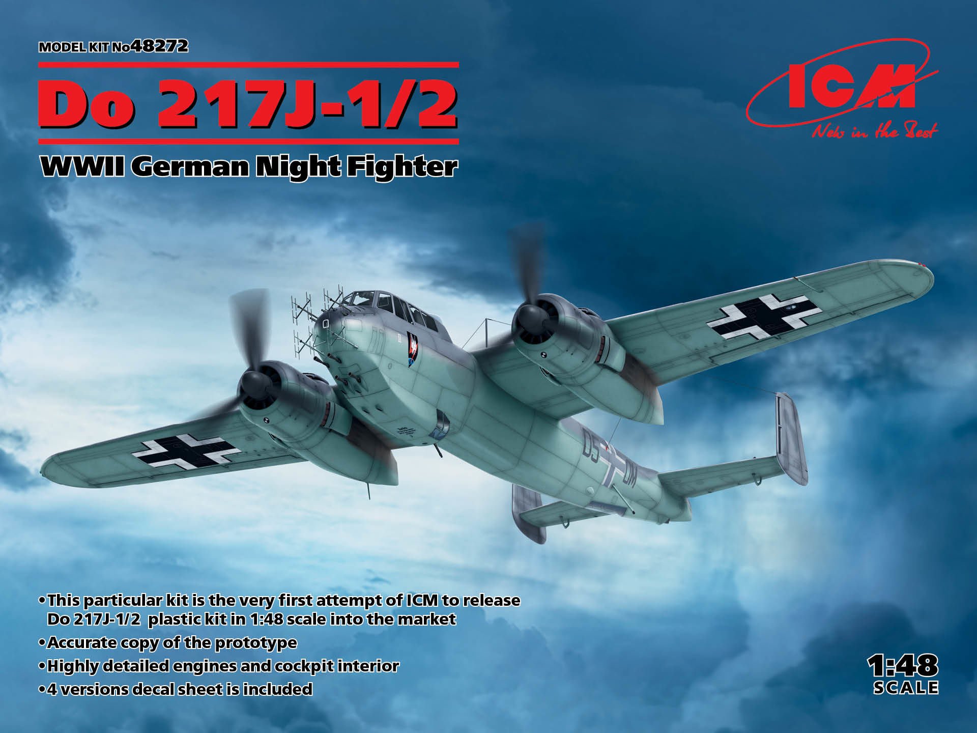 1/48 Do 217J-1/2 WWII German Night Fighter