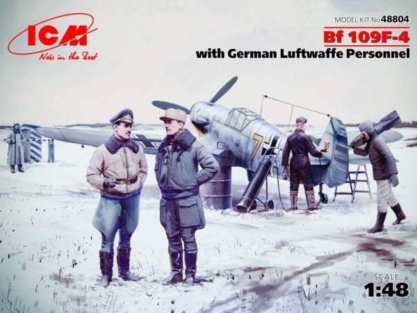 1/48 Bf 109F-4 with German Luftwaffe Personnel