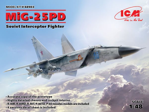 1/48  MiG-25 PD Soviet Interceptor Fighter