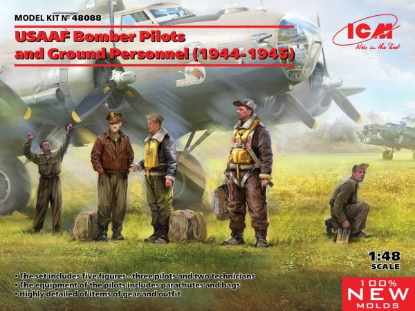 1/48 USAAF Bomber Pilots and Ground Personnel (1944-1945)