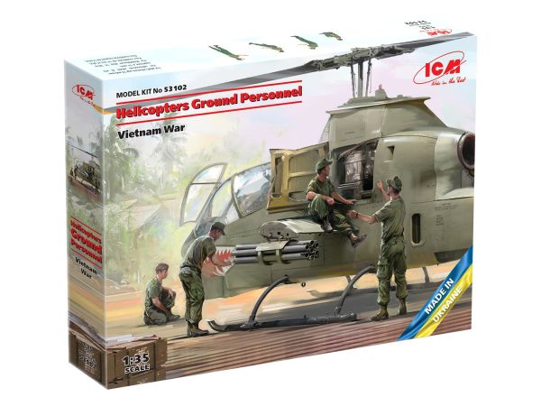 1/35  Helicopters Ground Personnel Vietnam War