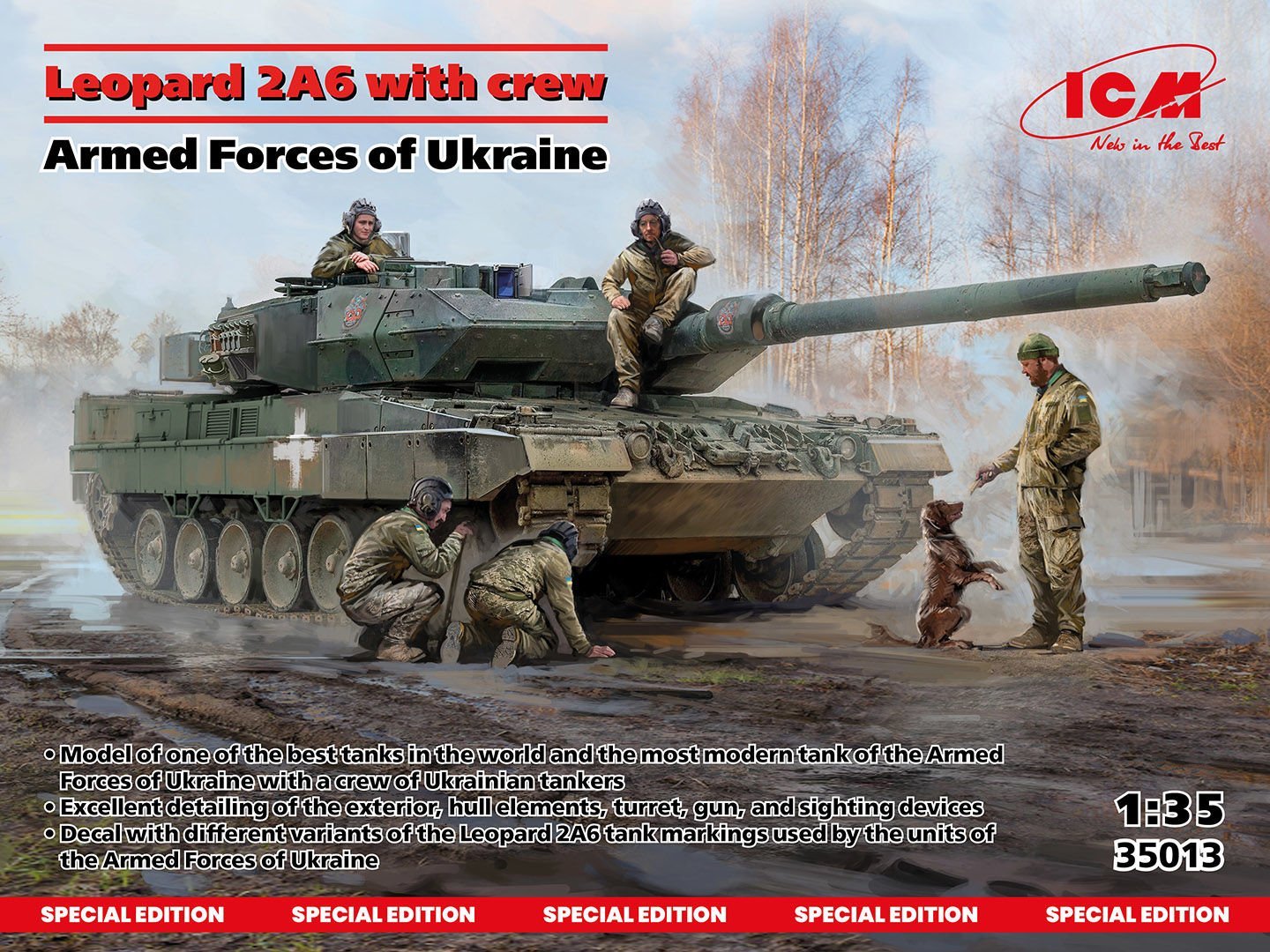 1/35   Leopard 2A6 with crew Armed Forces of Ukraine