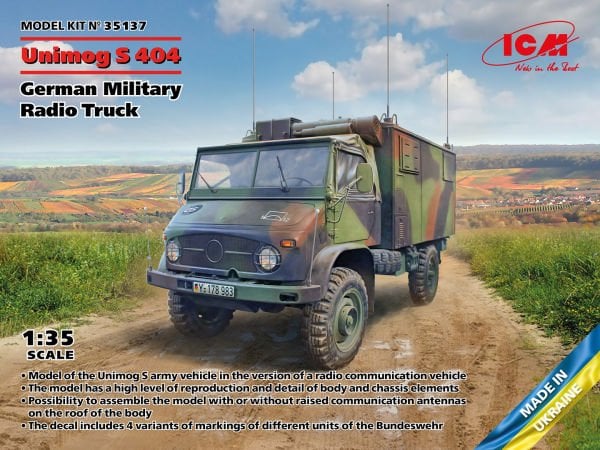 1/35  Unimog S 404 German Military Radio Truck