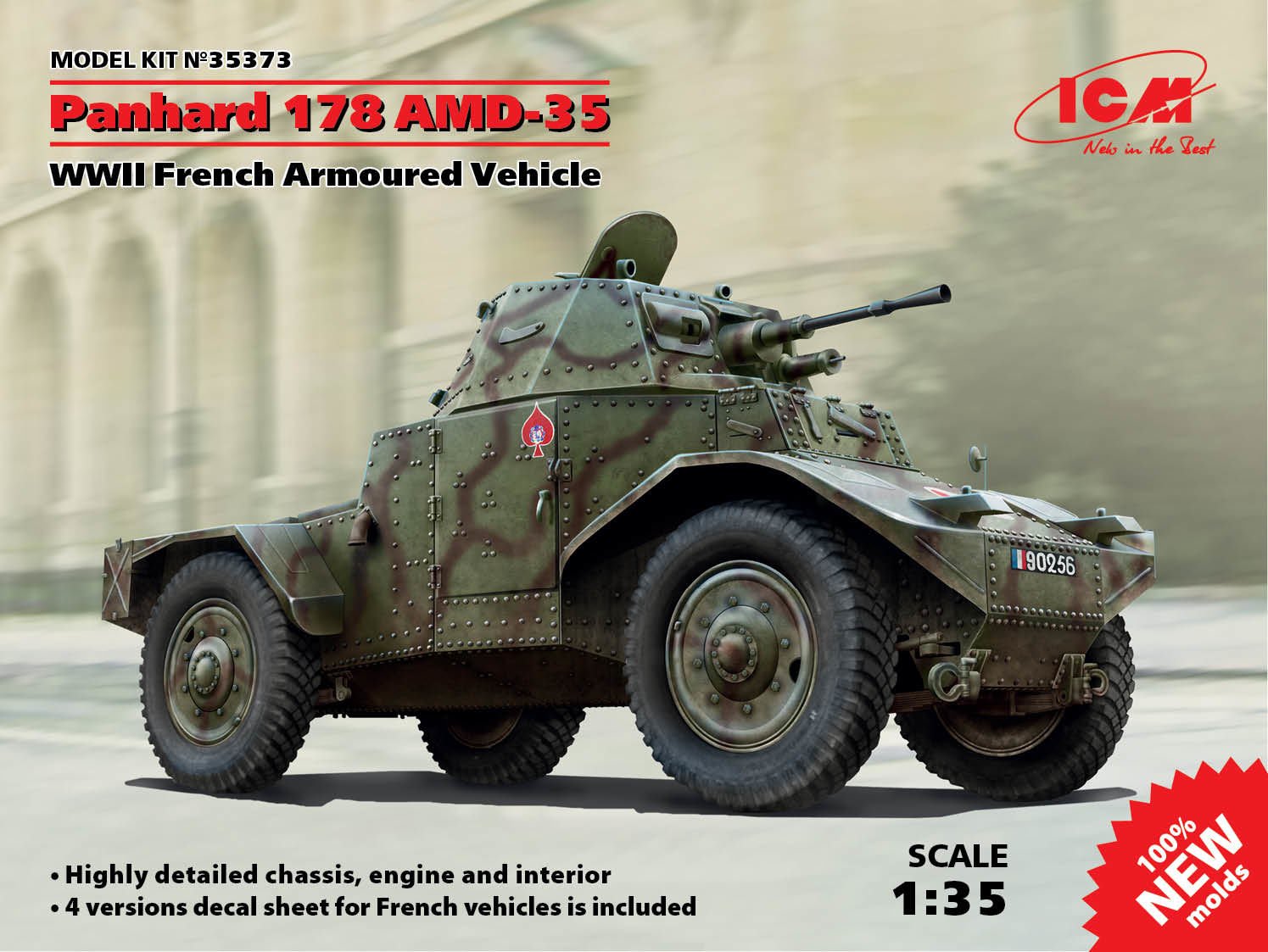 1/35 Panhard 178 AMD-35 WWII French Armoured Vehicle