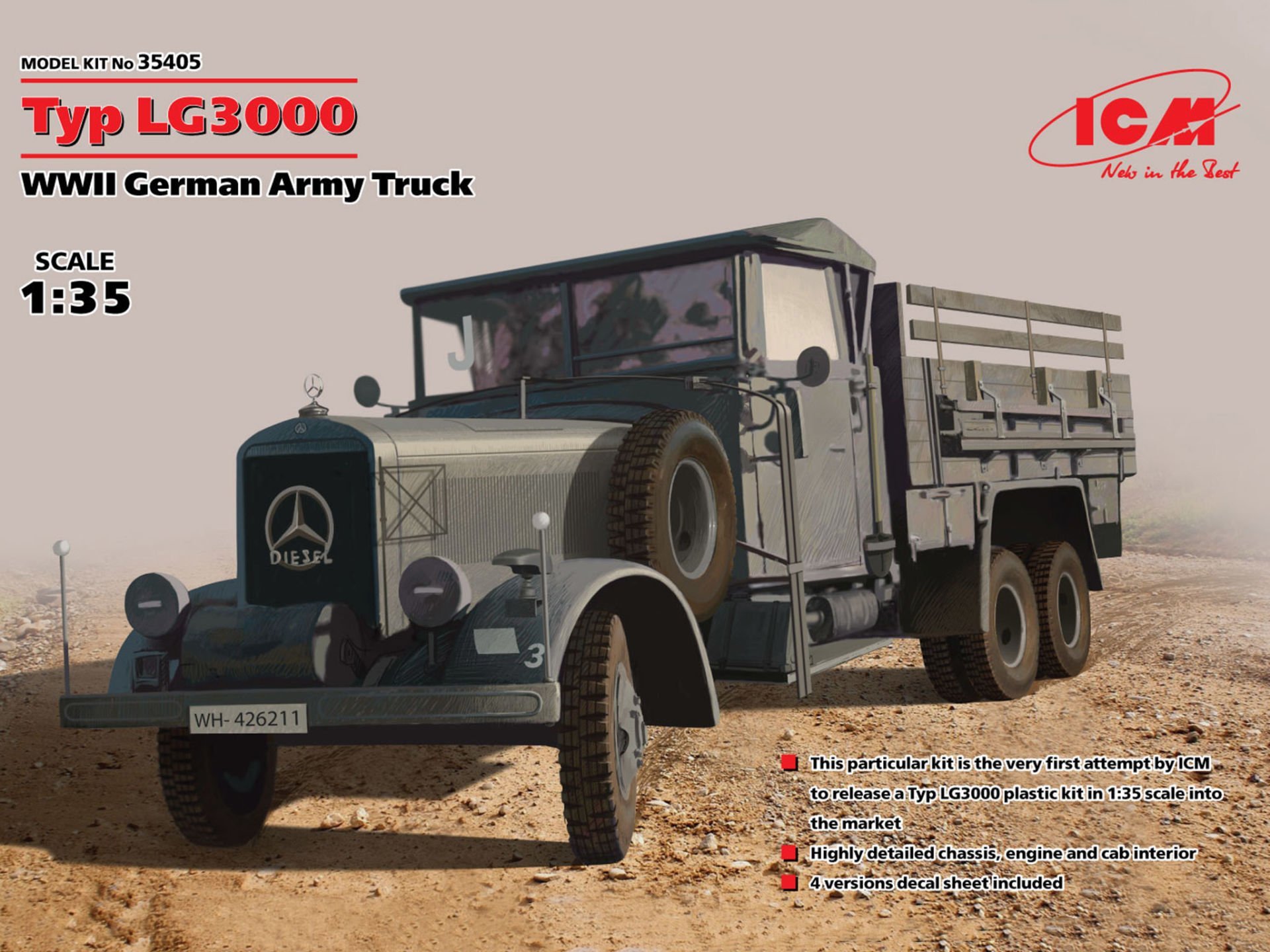 1/35 Typ LG3000 WWII German Army Truck