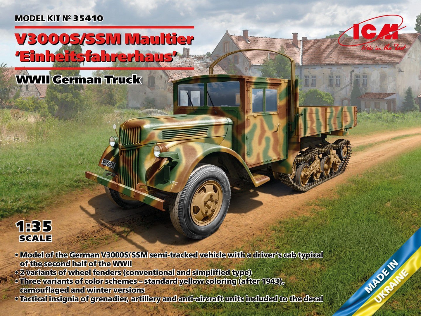 1/35 V3000S/SSM Maultier ‘Einheitsfahrerhaus’ WWII German Truck