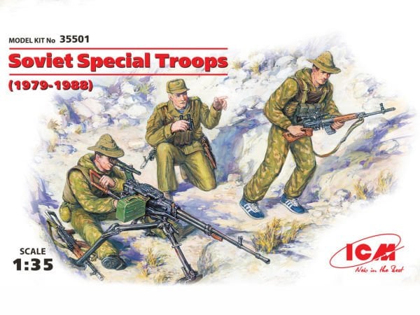 1/35  Soviet Special Troops (1979-1988) 3 figures – 1 officer, 2 soldiers